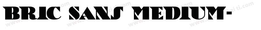 Bric Sans Medium字体转换